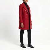 LADIES BURGUNDY COAT
