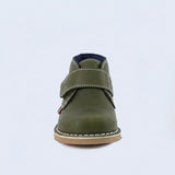 PRE BOYS TRB OLIVE VELCRO STRAP BOOT (WOVEN BADGE)