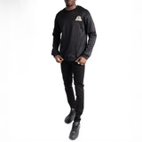 BRIGGS BLACK FRONT AND BACK PRINTED SWEATER (KASIFIED)