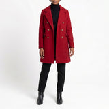 LADIES BURGUNDY COAT