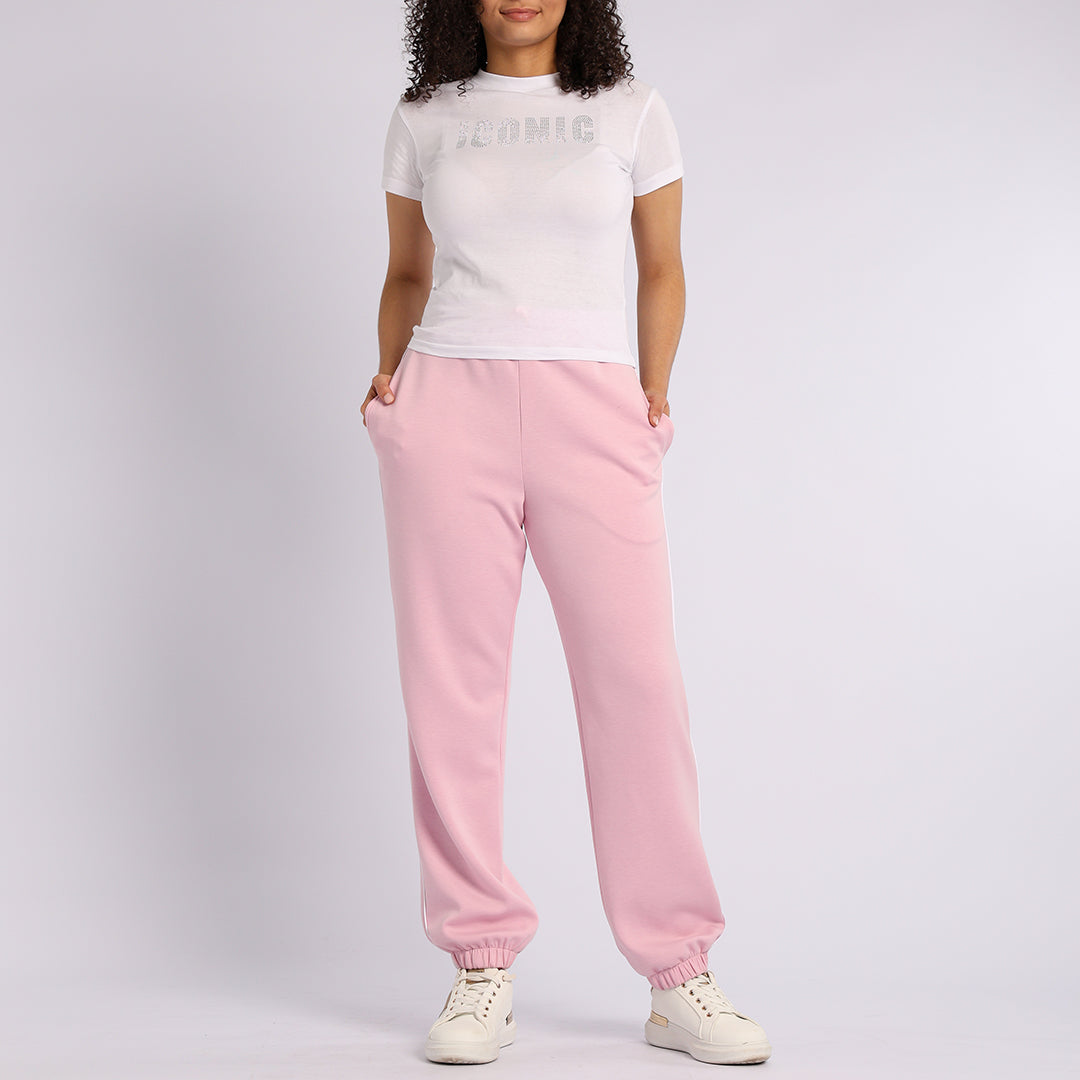 Pink &amp; White Jogger