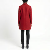 LADIES BURGUNDY COAT
