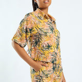 Yellow Printed Shirts ALORA Fashion Fusion