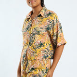 Yellow Printed Shirts ALORA Fashion Fusion