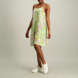LADIES ALORA PRINT 9 STRAPPY TIERED DRESS - Fashion Fusion 119.00 Fashion Fusion
