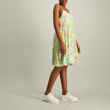 LADIES ALORA PRINT 9 STRAPPY TIERED DRESS - Fashion Fusion 119.00 Fashion Fusion