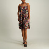 LADIES ALORA PRINT 10 STRAPPY TIERED DRESS - Fashion Fusion 119.00 Fashion Fusion