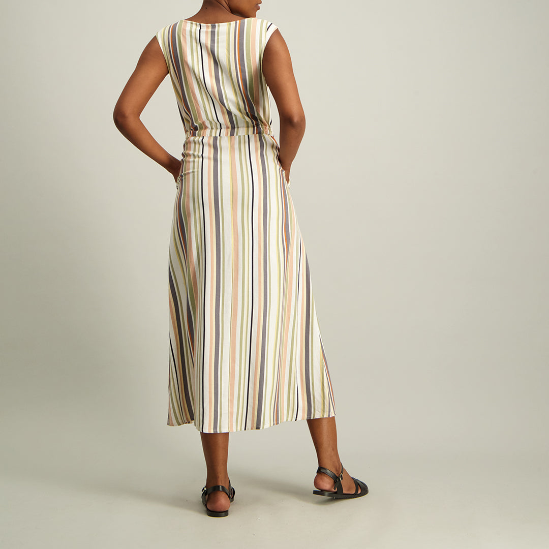 Linen Stripe Dress - Fashion Fusion 349.00 Fashion Fusion