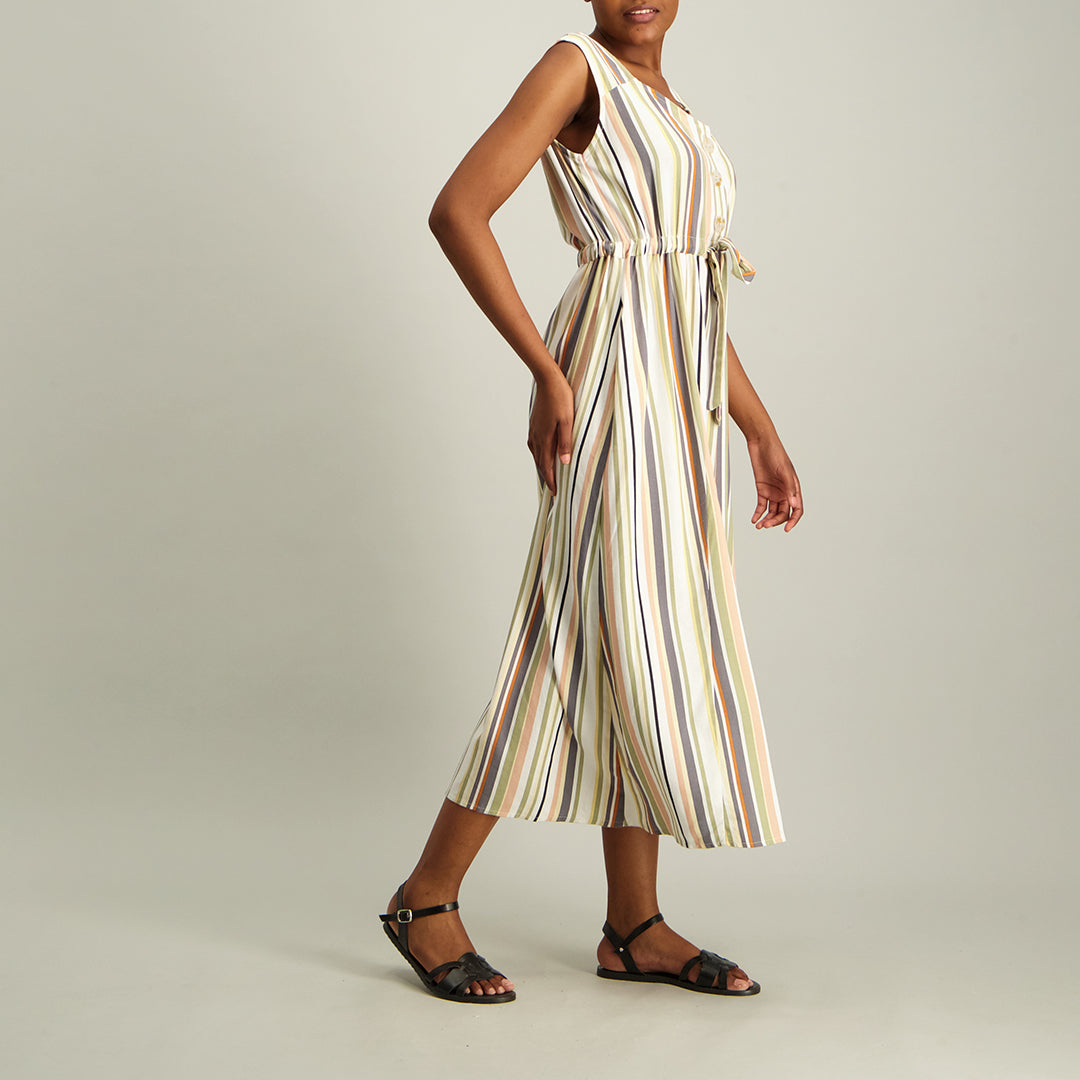 Linen Stripe Dress - Fashion Fusion 349.00 Fashion Fusion