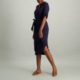 LADIES DANIEL HECHTER LONG SLEEVE DRESS WITH  BOTTON DETAIL - Fashion Fusion 249.00 Fashion Fusion