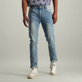 LIGHT WASH TAPE DETAIL JEANS - Fashion Fusion 369.00 Fashion Fusion